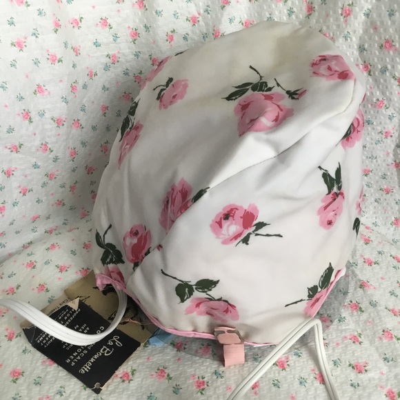 ✨Vintage Shabby Chic Pastel Pink Rose Electric Thermal Heat Spa Treatment Hat - Picture 2 of 4